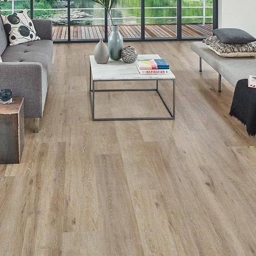 Living Room Luxury Vinyl Plank - Circle Floor Company in Parma, OH