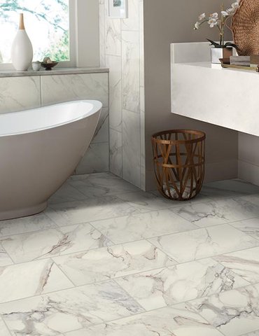 Bathroom Porcelain Marble Tile - Circle Floor Company in Parma, OH