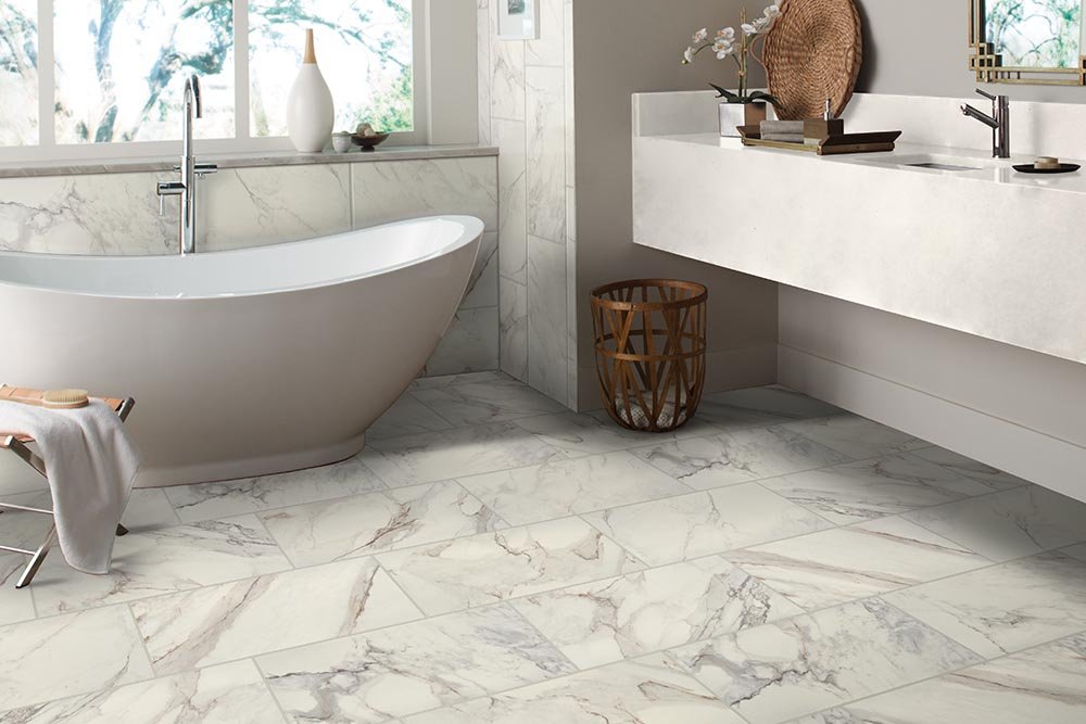 Bathroom Porcelain Marble Tile - Circle Floor Company in Parma, OH